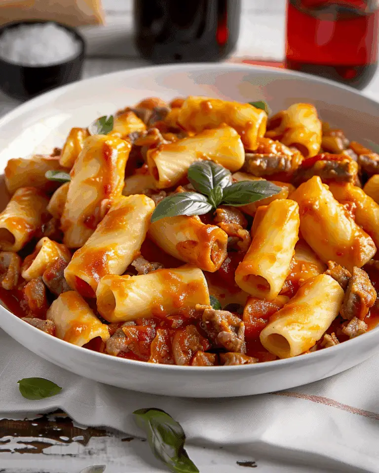 Italian Paccheri Alla Vittorio