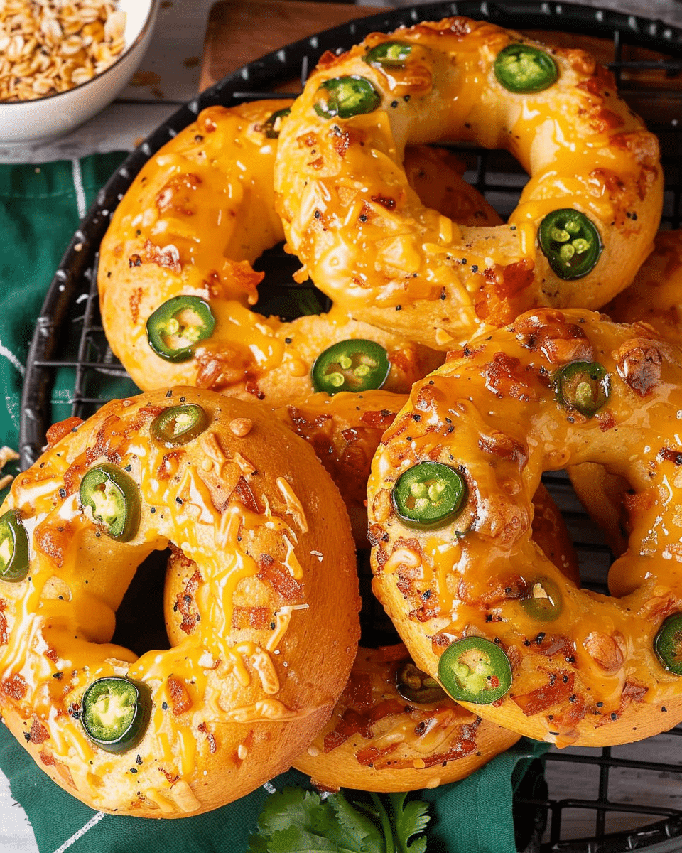 Jalapeño Cheddar Bagels