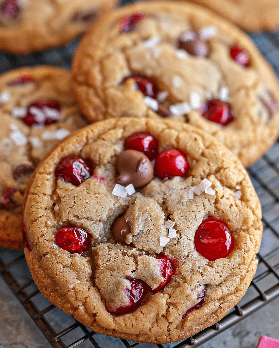 Maraschino Cherry Chocolate Chip Cookies