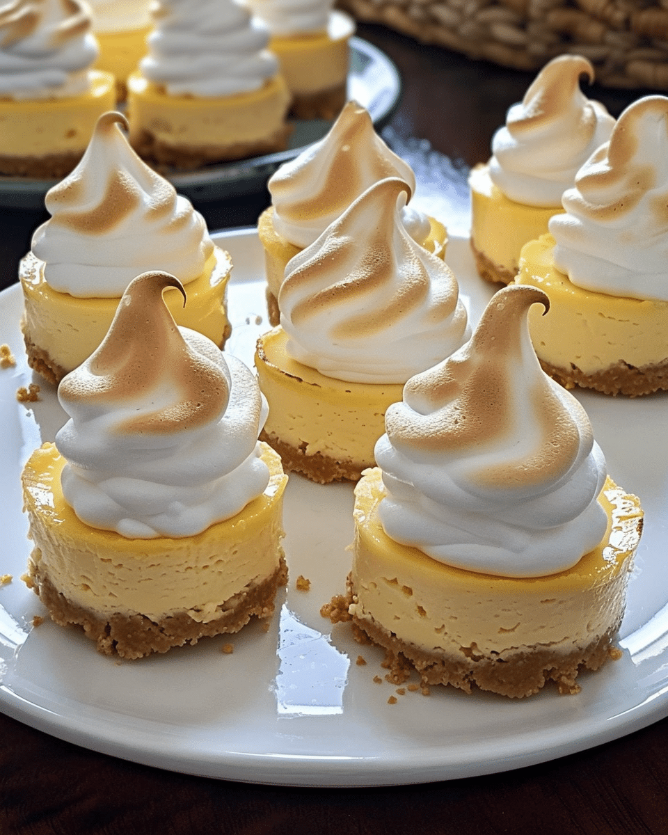 Mini Lemon Meringue Cheesecakes