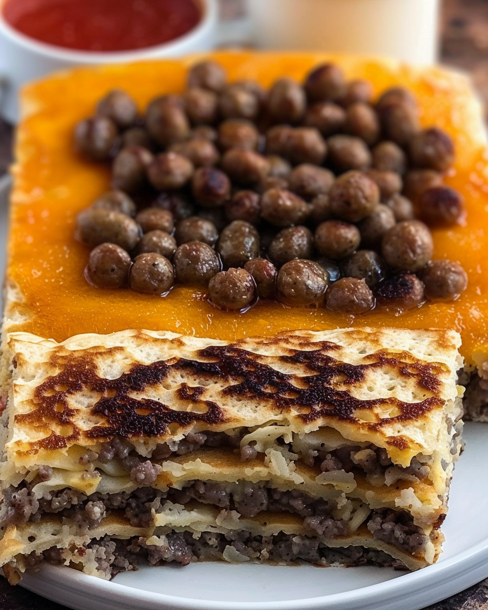 Pancake Sausage Breakfast Bake