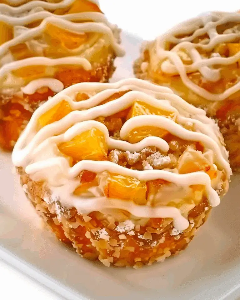 Peach Pie Cruffins