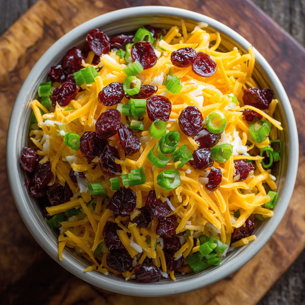 Pineapple Cranberry Holiday Cheese Log