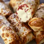 Red Velvet Cheesecake Egg Rolls