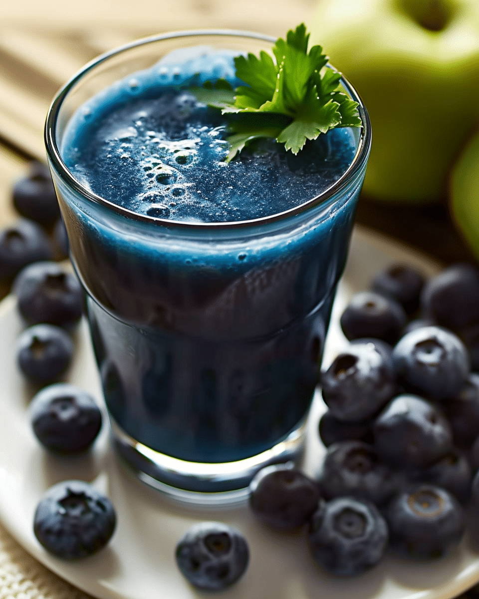 Refreshing Blue Superfood Juice with Blue Spirulina Powder
