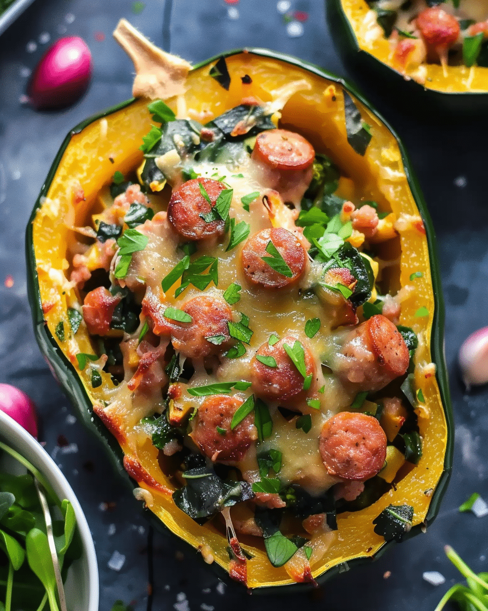 Sausage Stuffed Acorn Squash – A Flavorful Fall Dish
