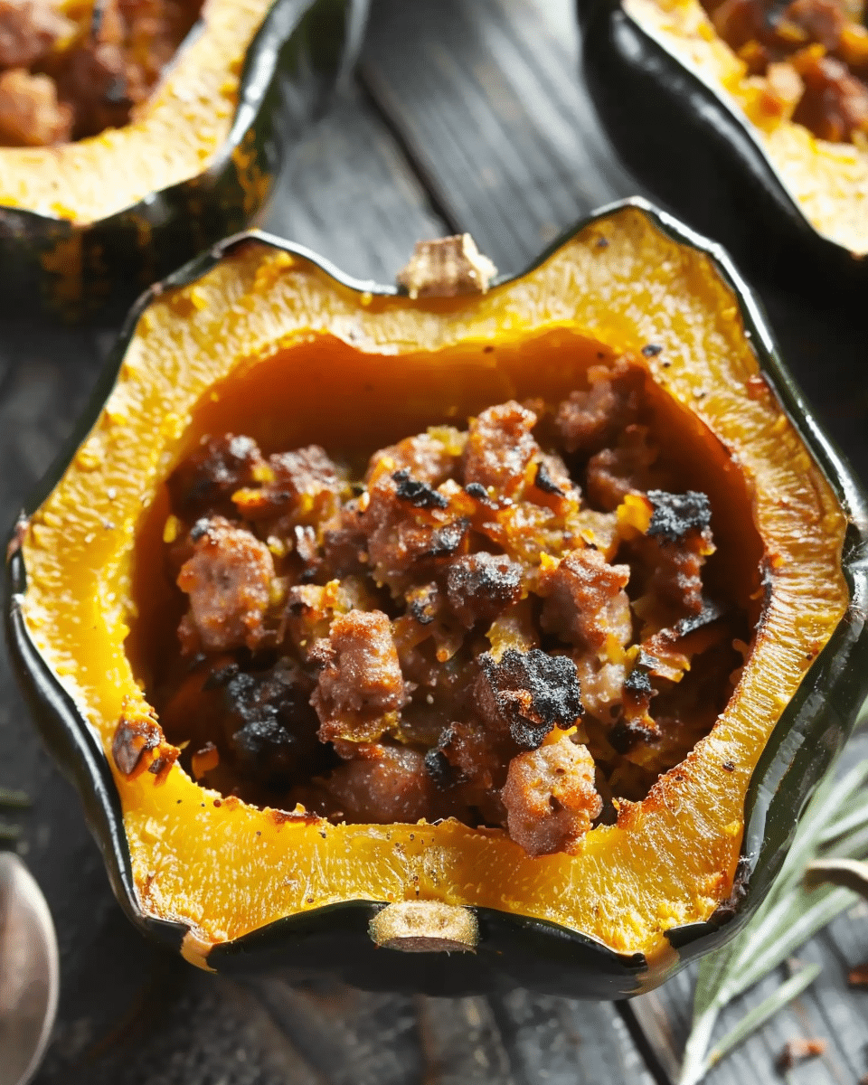 Sausage Stuffed Acorn Squash – A Flavorful Fall Dish