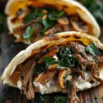 Savory Beef & Mushroom Stuffed Pita Pockets
