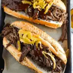 Slow Cooker Italian Beef Sandwiches