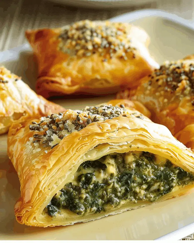 Spinach Cheese Stuffed Pastry