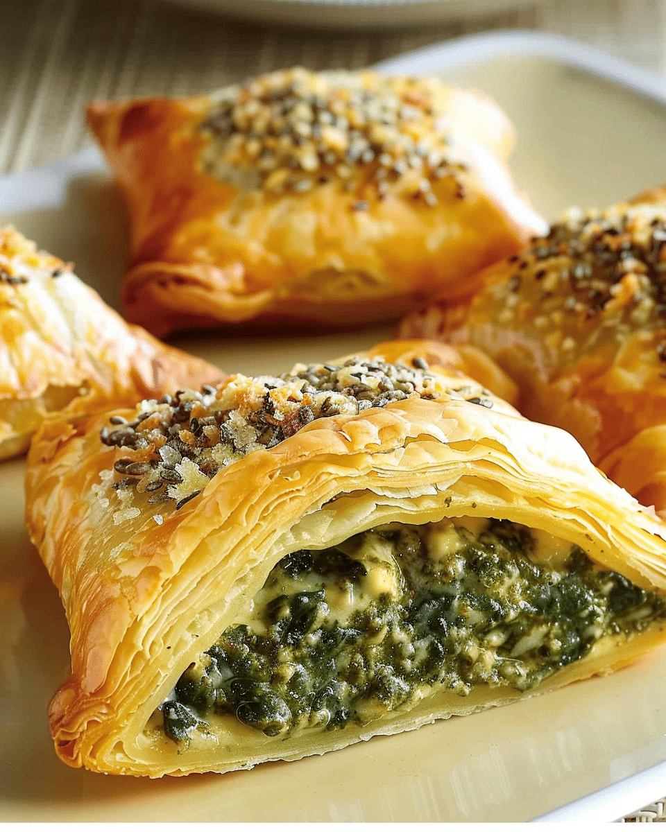 Spinach Cheese Stuffed Pastry