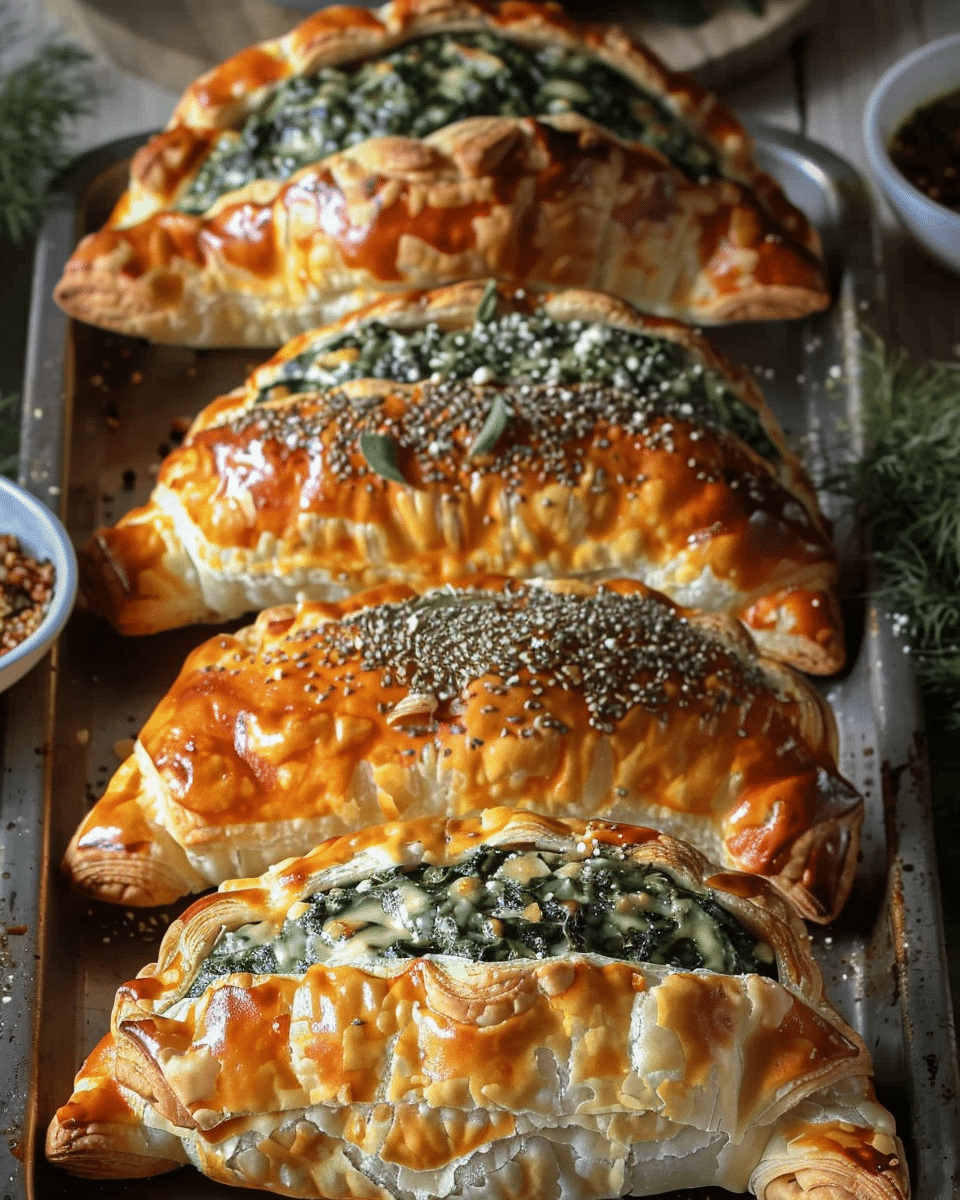 Spinach Cheese Stuffed Pastry