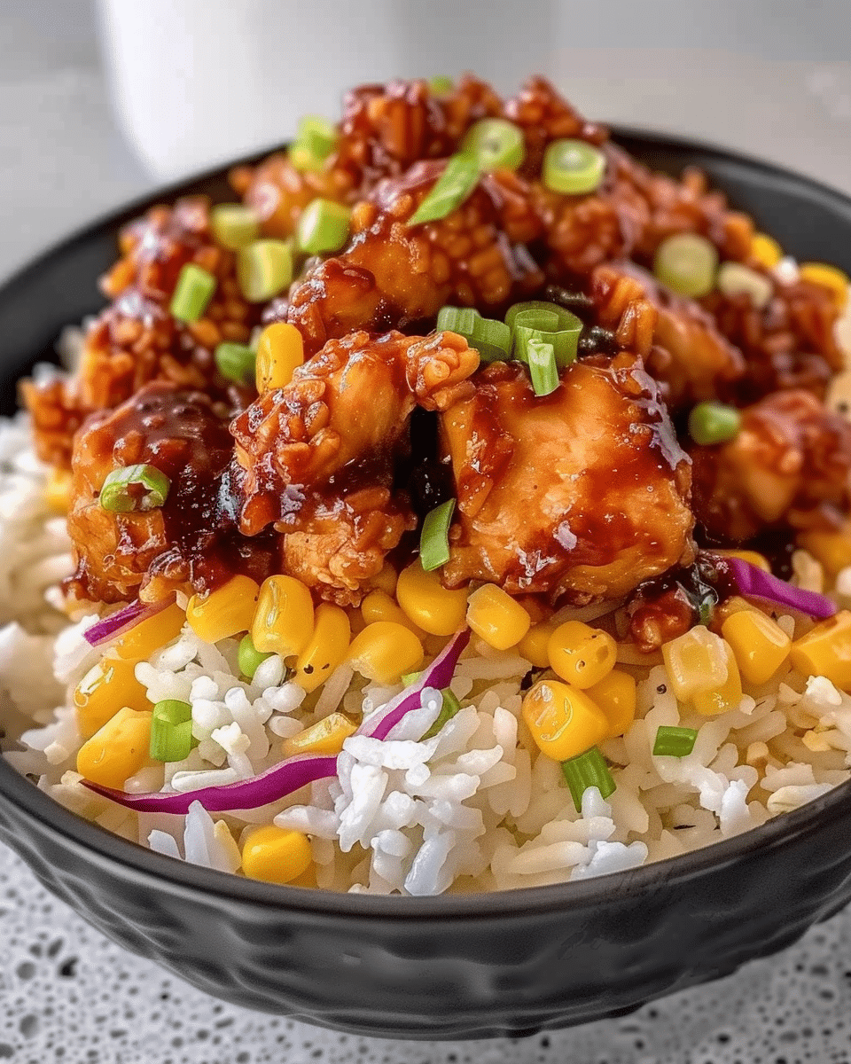 Street Corn Chicken Rice Bowl