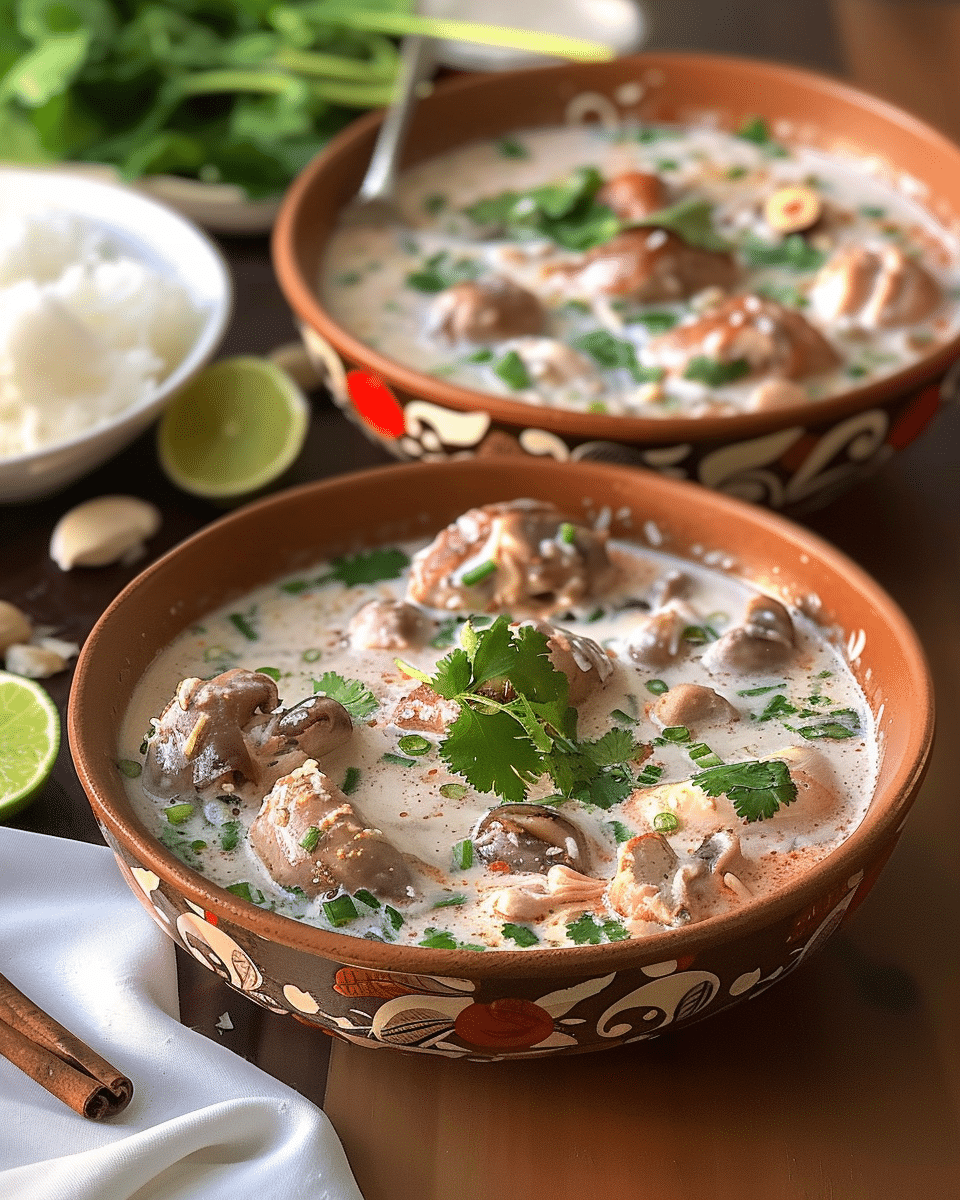 Tom Kha Gai (Thai Coconut Chicken Soup)