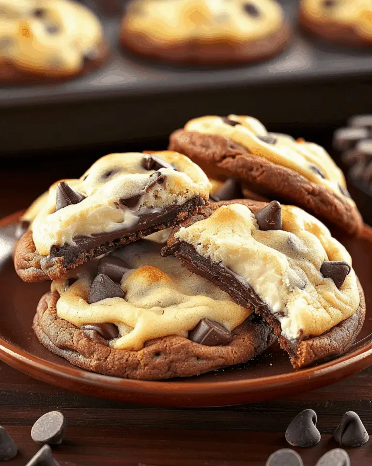 The Ultimate Cheesecake-Stuffed Chocolate Chip Cookies: Soft, Gooey, and Irresistible!