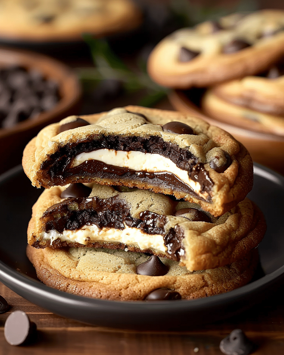 The Ultimate Cheesecake-Stuffed Chocolate Chip Cookies: Soft, Gooey, and Irresistible!