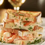 Ultimate Shrimp Grilled Cheese with Garlic Bread