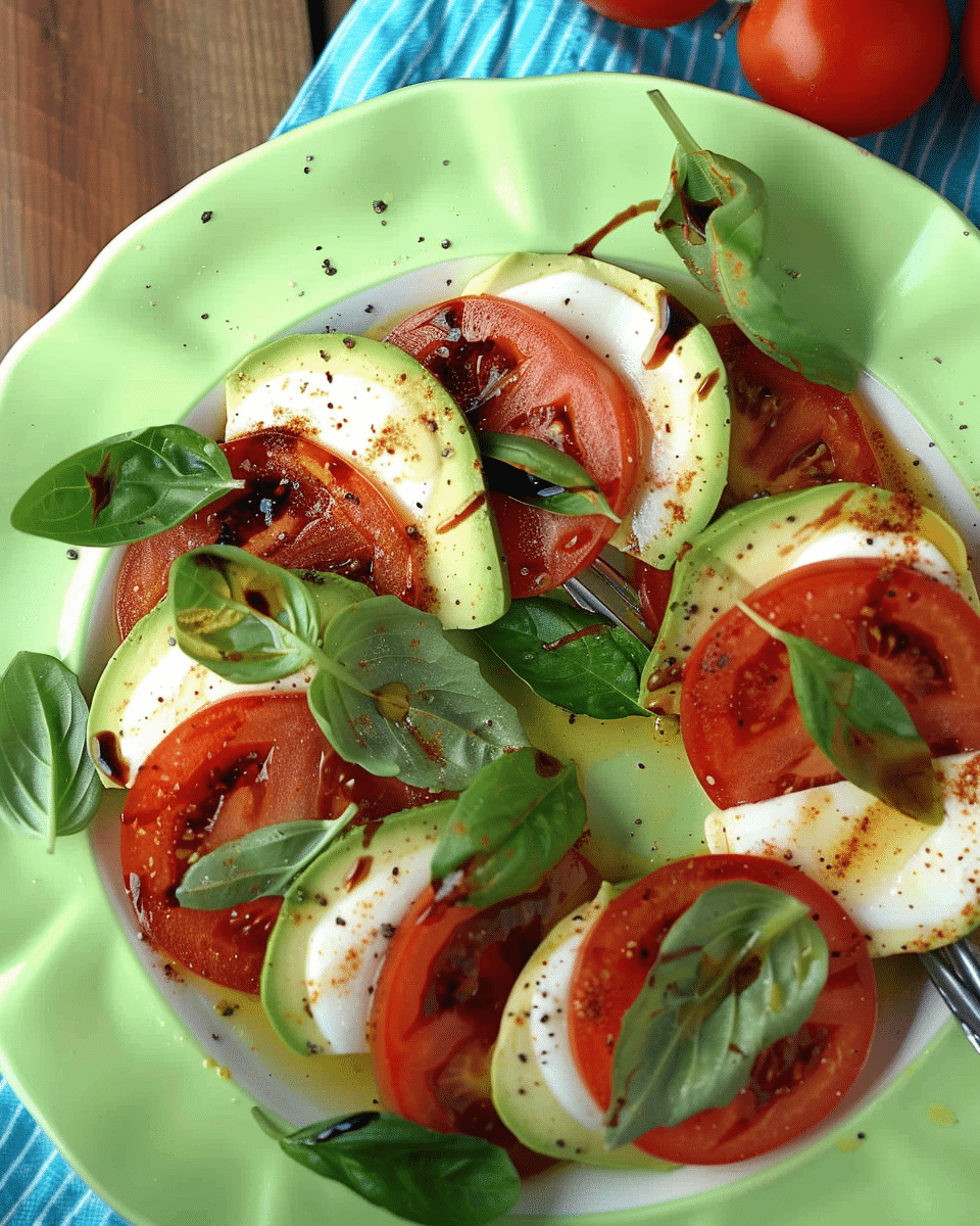 Vegan Caprese Salad (With Avocado)