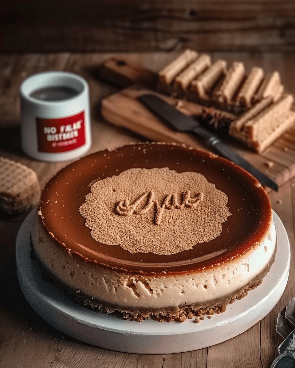 No Bake Biscoff Cheesecake