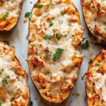 BBQ Chicken Stuffed Sweet Potatoes