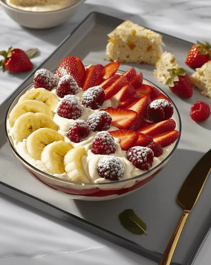 Creamy Fruit Salad Bowl
