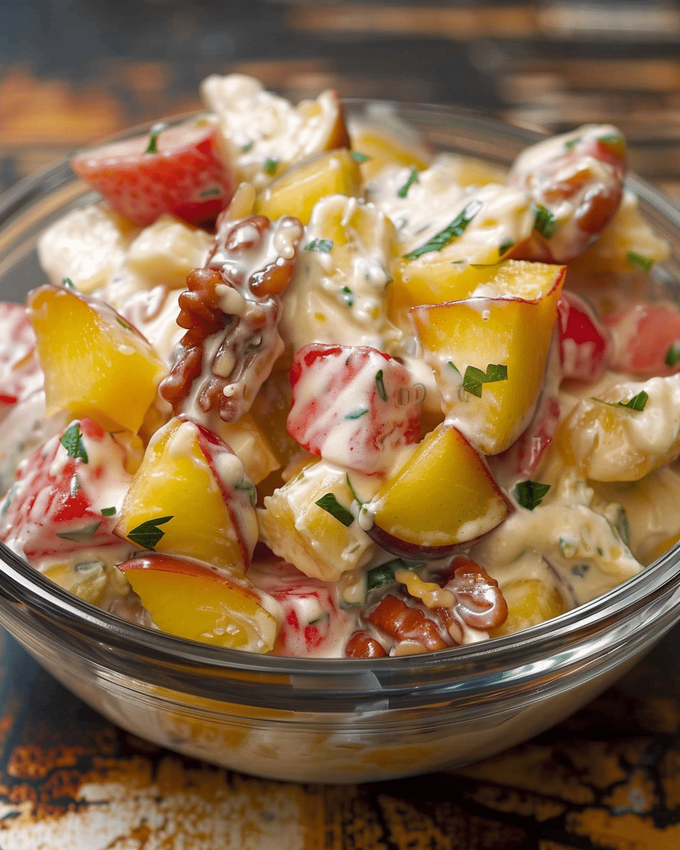 Creamy Fruit Salad Bowl
