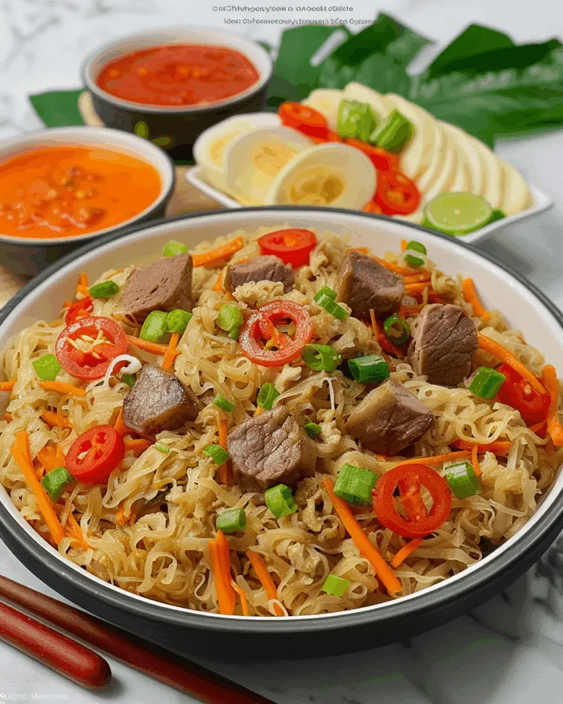 Sotanghon Noodles Stir-Fry