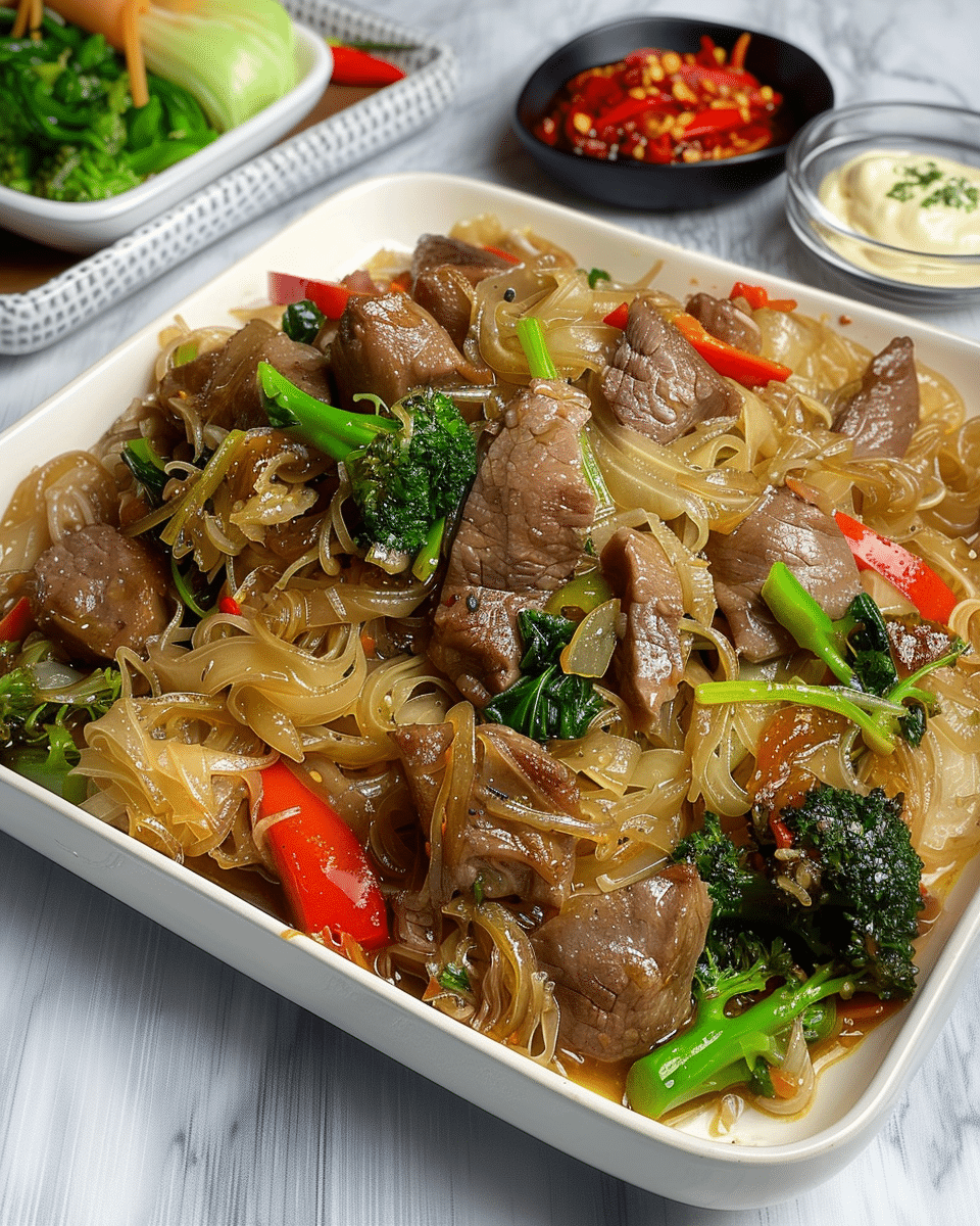 Sotanghon Noodles Stir-Fry