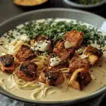 Spicy Chicken Ramen in Creamy Garlic Sauce