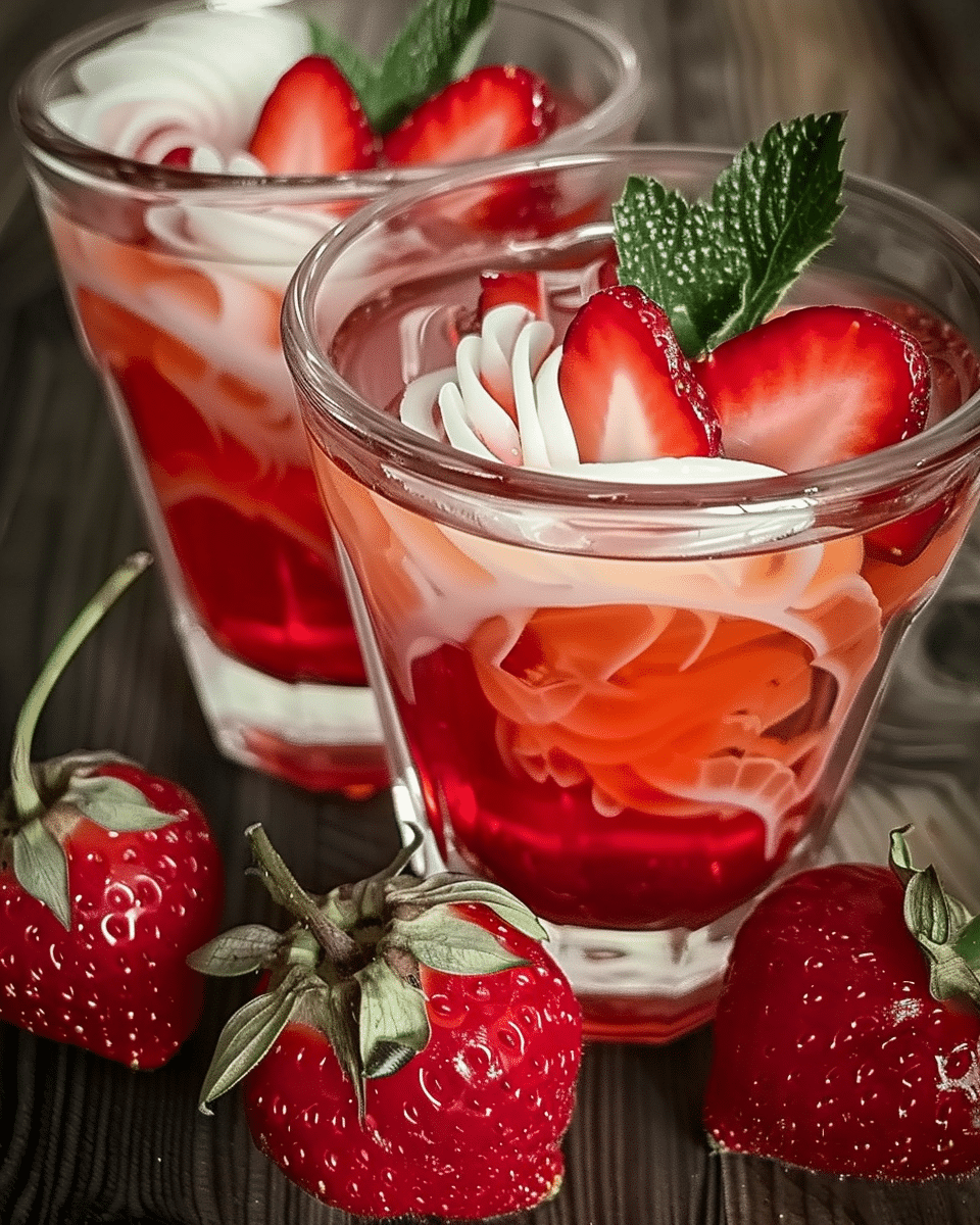 Candy Cane Jello Shots