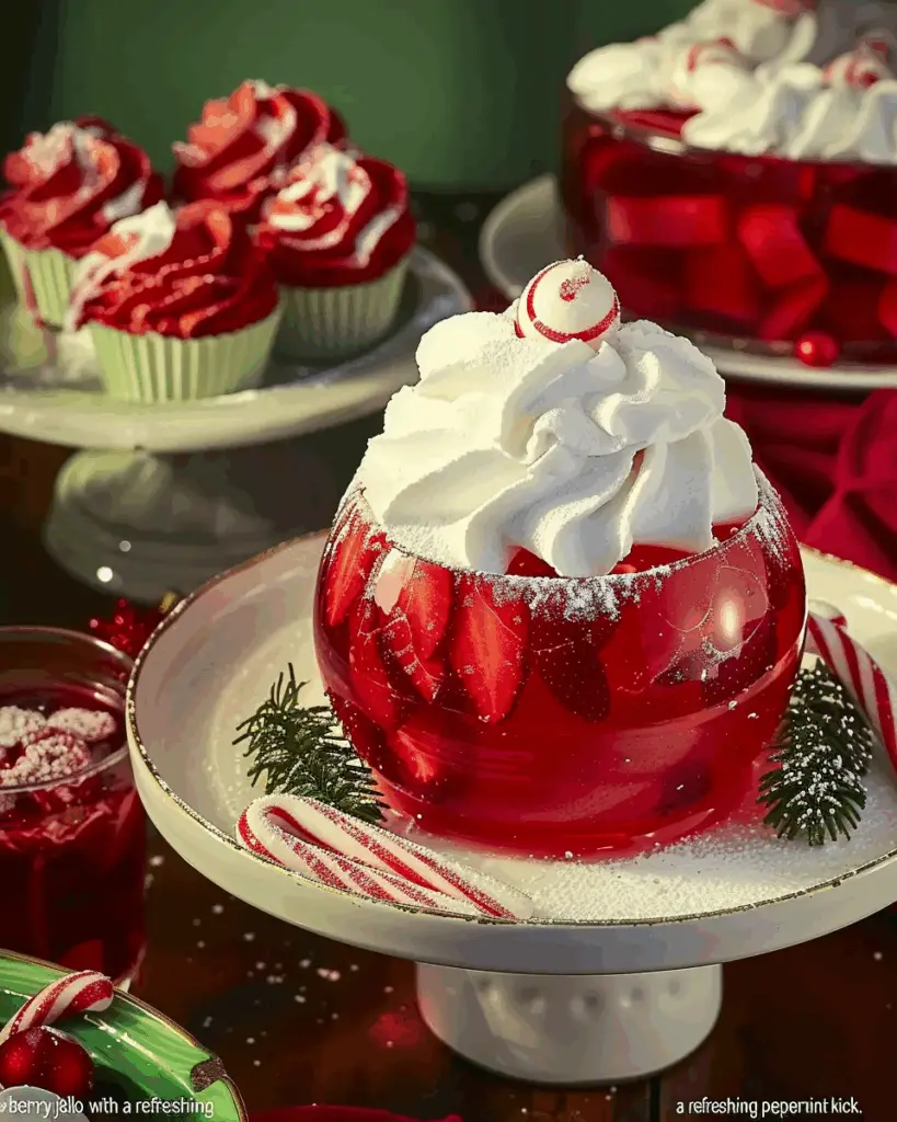 Candy Cane Jello Shots