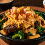 Steak And Shrimp Loaded Baked Potato