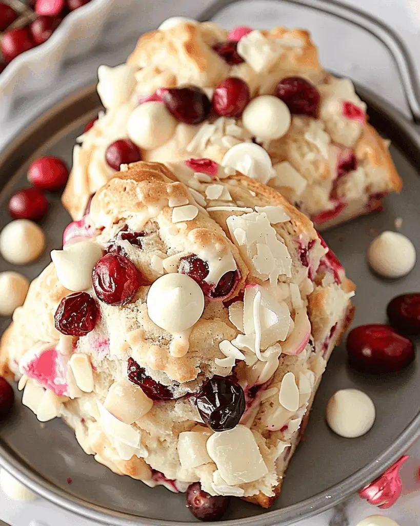 Amazing White Chocolate Cranberry Scones for Delicious Bliss