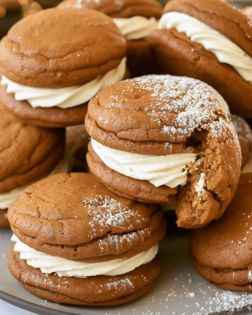 Apple Cider Whoopie Pies – Soft Spiced Cookies With Creamy Filling For Fall