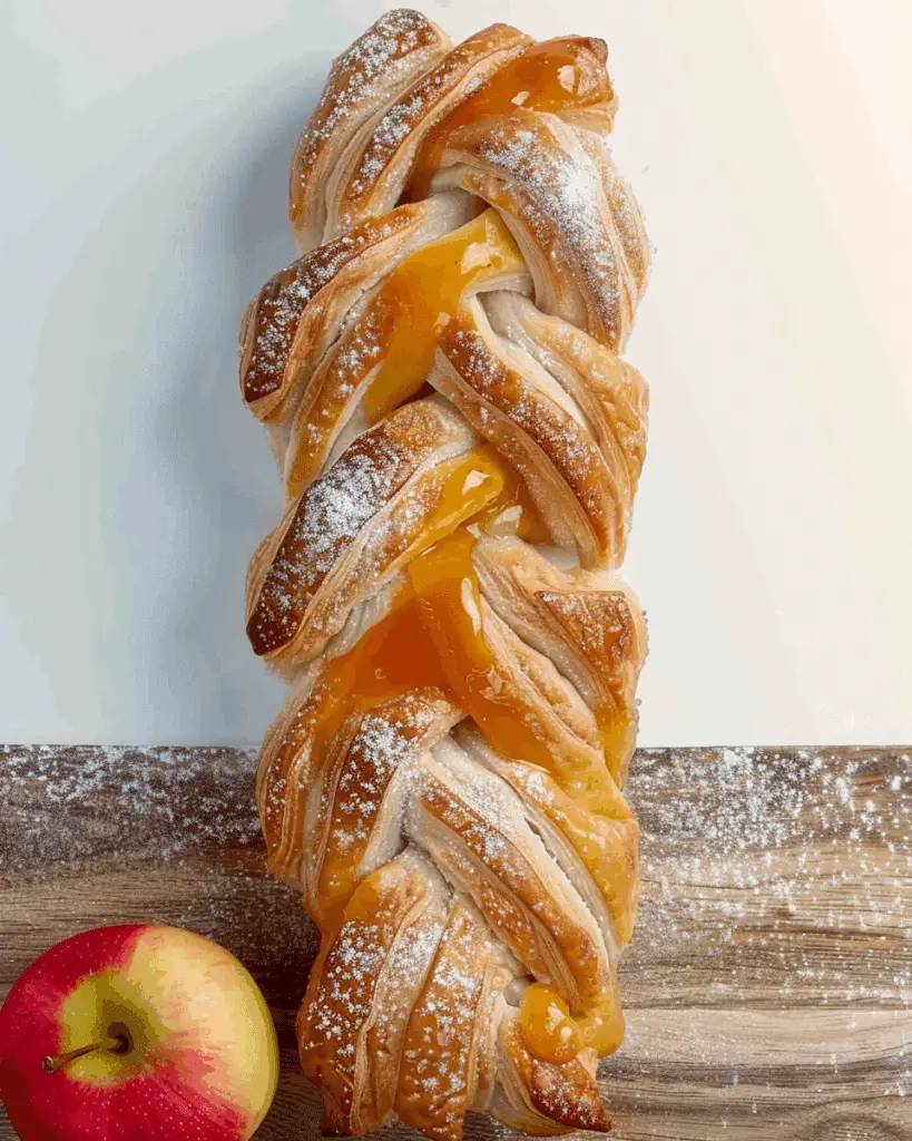 Apple Puff Pastry Braid