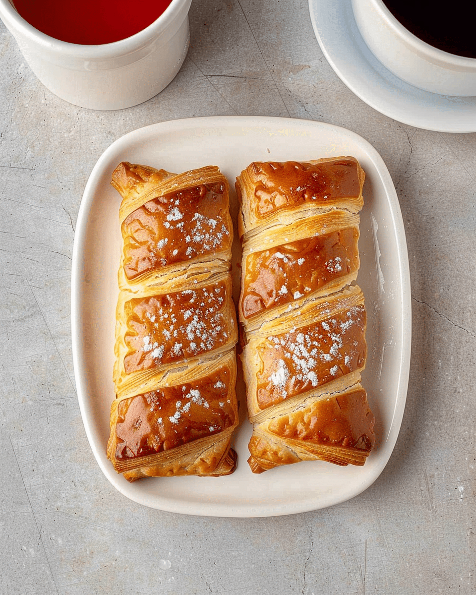 Apple Puff Pastry Braid