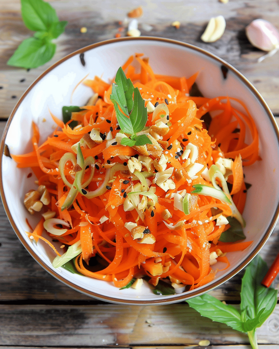 Asian Shredded Carrot Salad