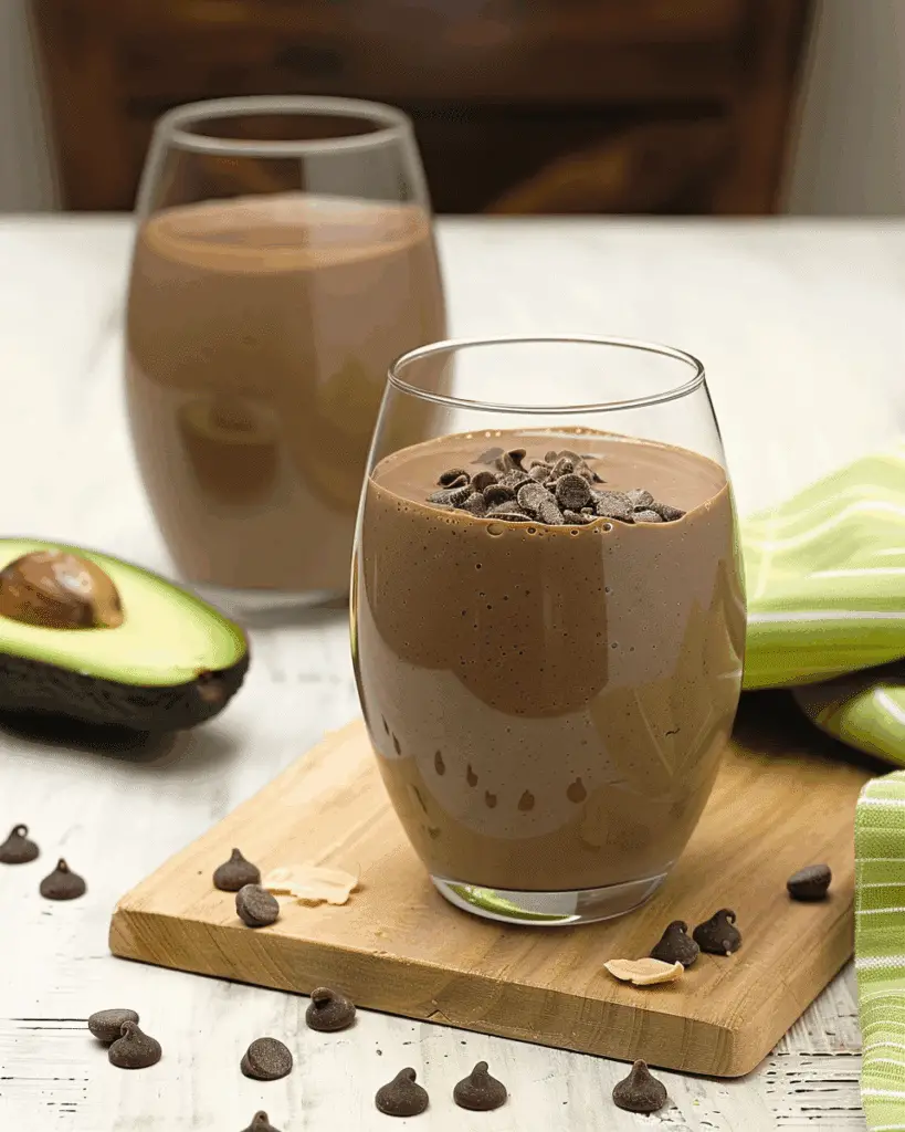 Avocado Chocolate Peanut Butter Smoothie