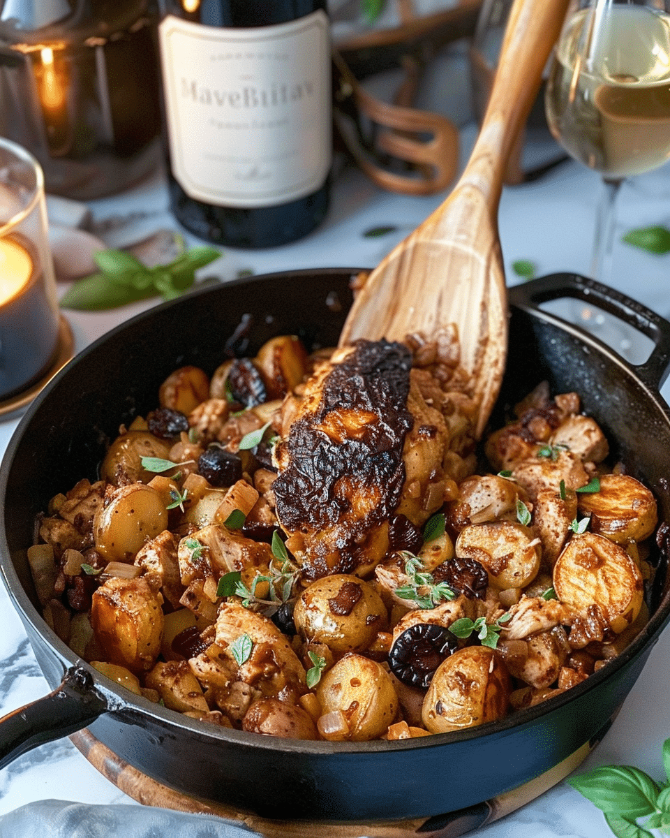 BBQ Chicken and Potato Skillet