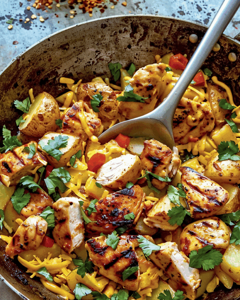 BBQ Chicken and Potato Skillet