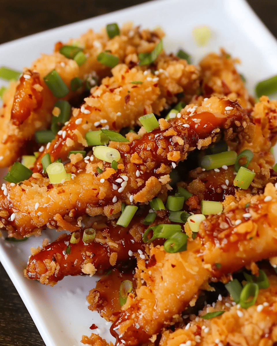 Baked Crunchy Hot Honey Chicken