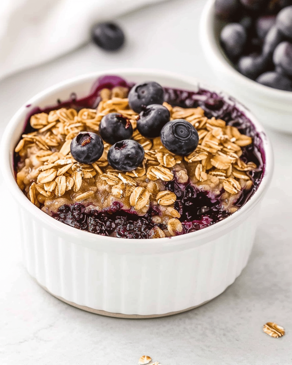 Blueberry Baked Oats