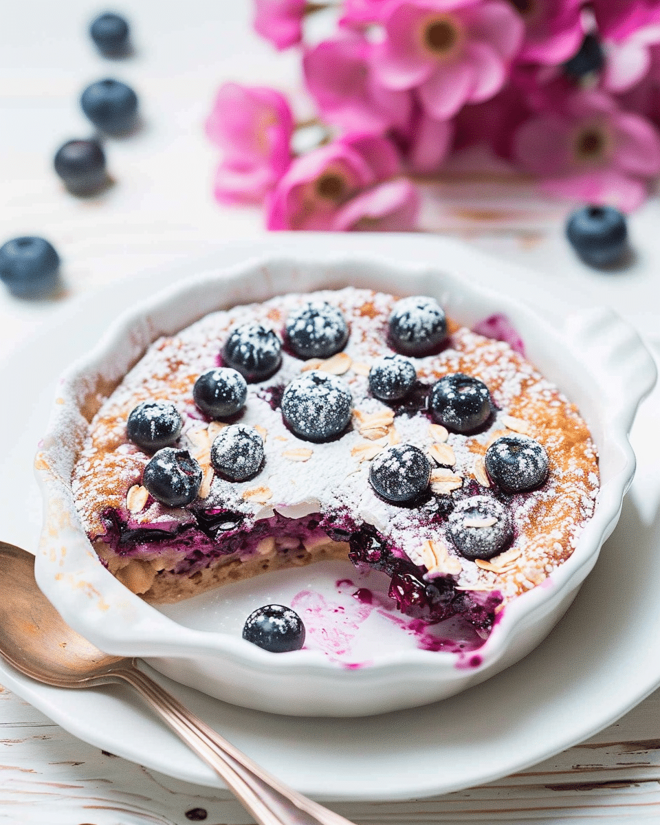 Blueberry Baked Oats