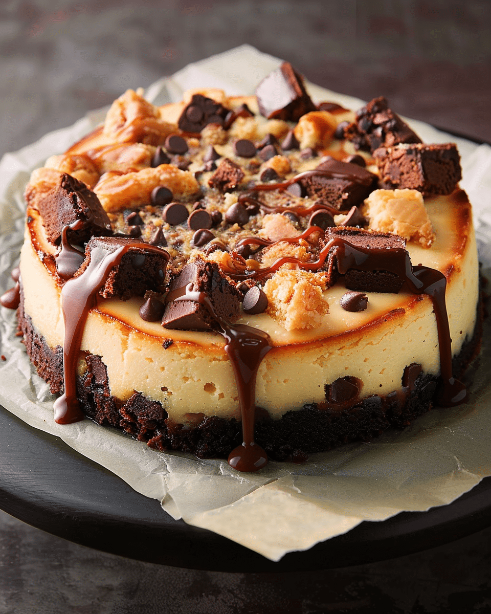 Caramel Brownie Cheesecake