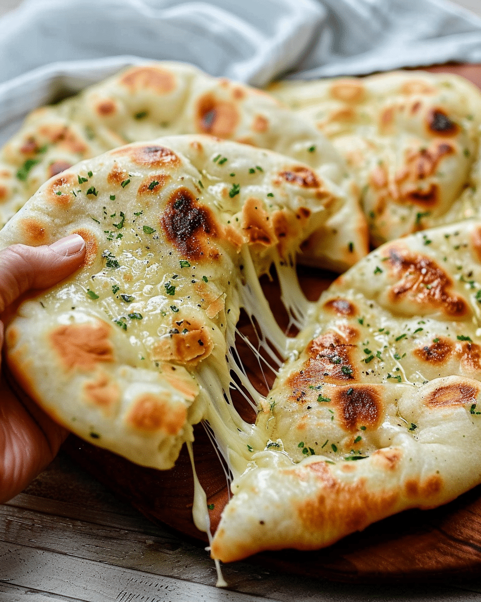 Cheese Stuffed Naan Bread