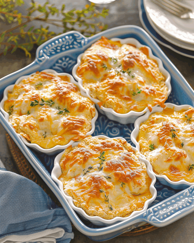 Cheesy Chicken Cobbler