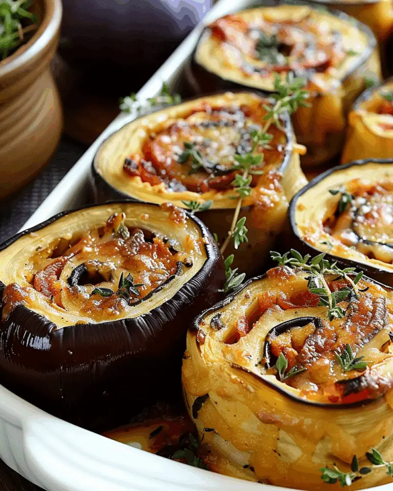 Cheesy Eggplant Rolls: A Savory, Stuffed Delight