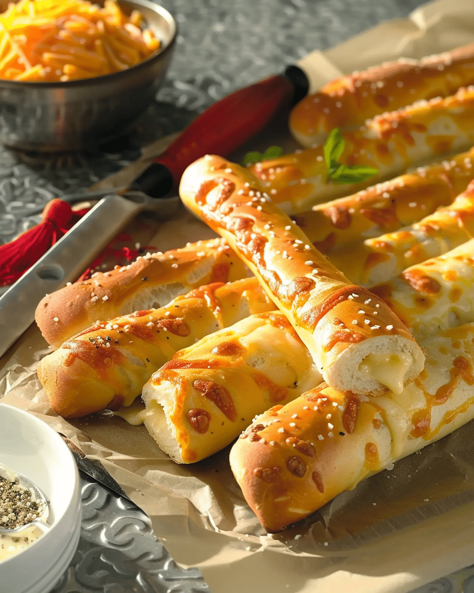 Cheesy Pretzel Sticks