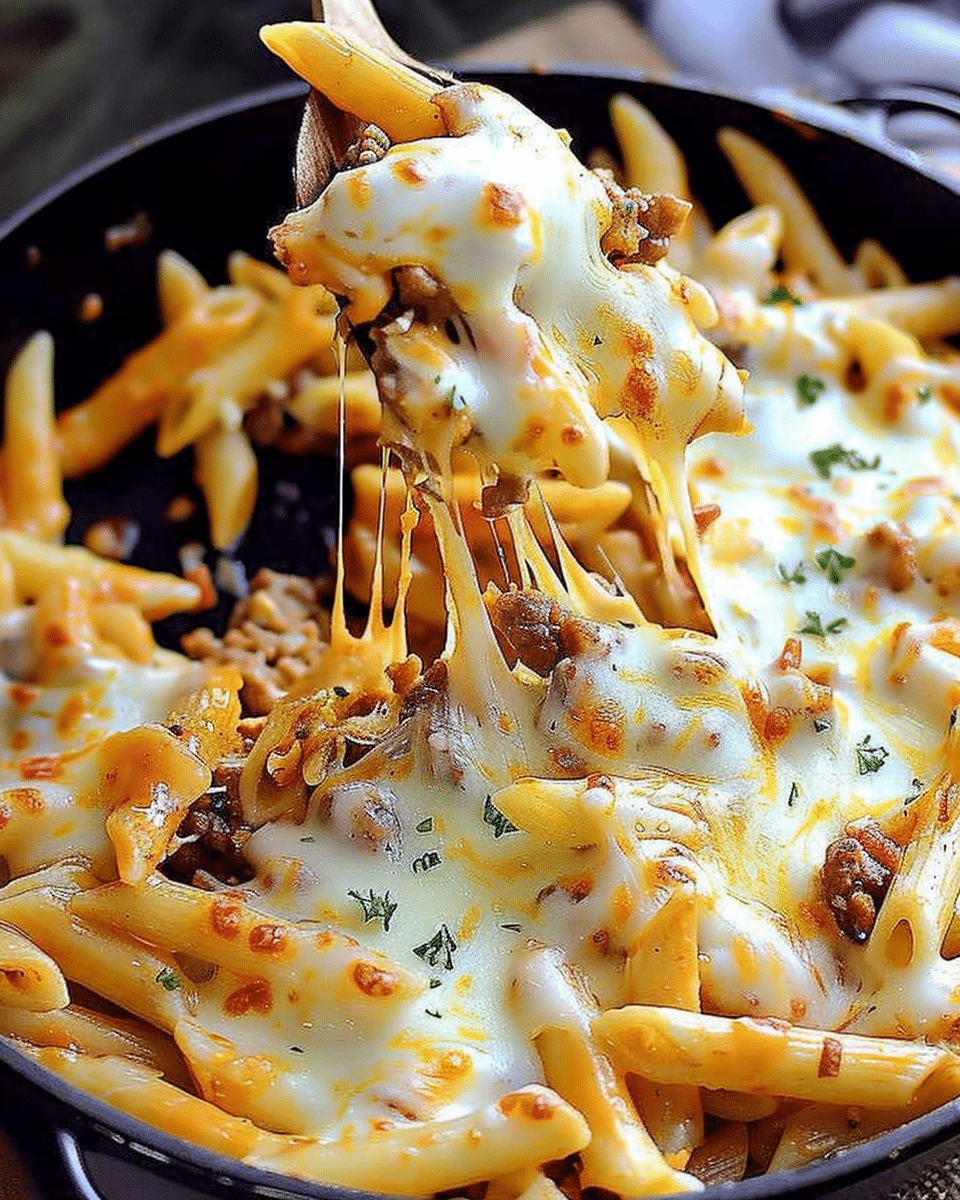 Cheesy Cheeseburger Pasta