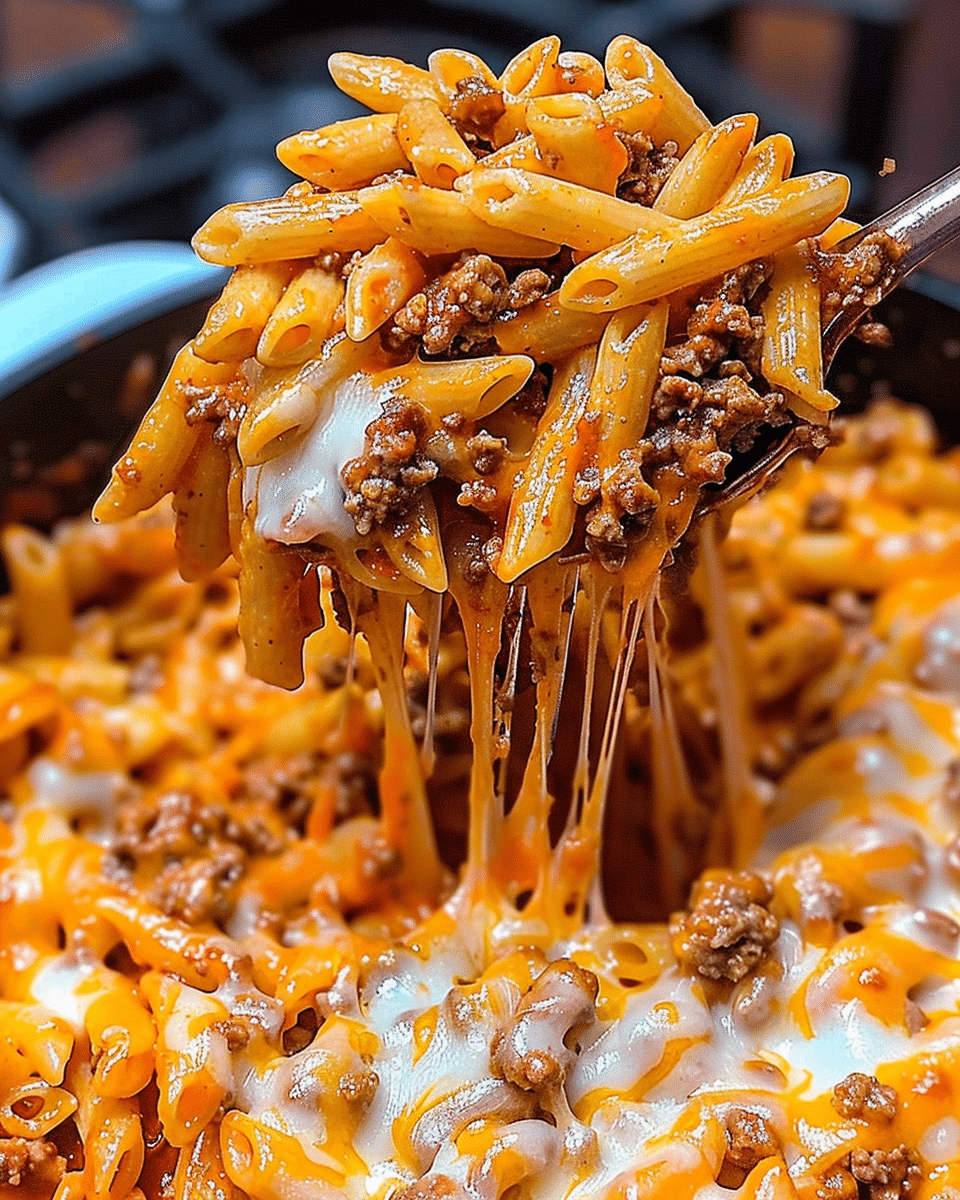 Cheesy Cheeseburger Pasta